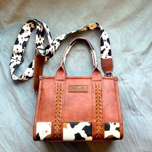 NWOT Montana West Wrangler Tote in Cowprint